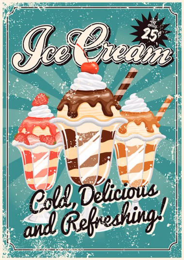 Ice cream custom illustration