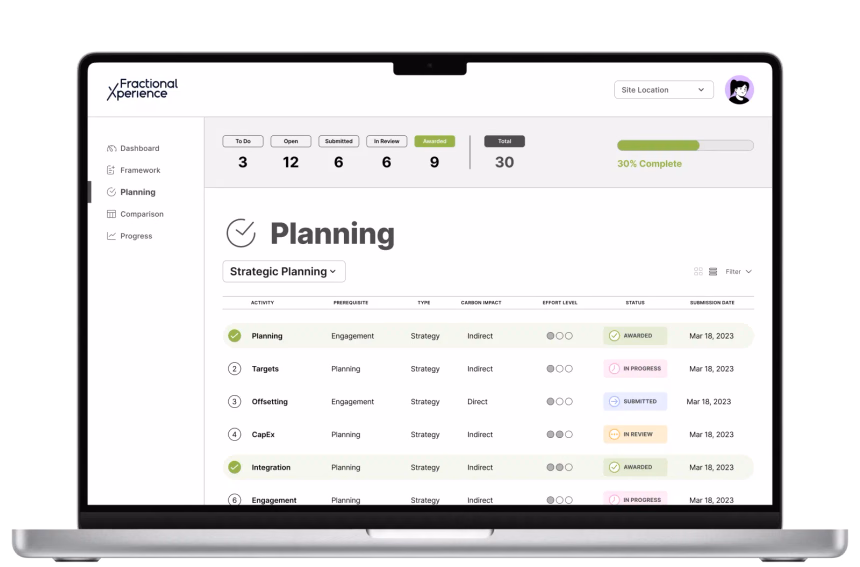 360 Energy's Envirally app screenshot on a MacBook Pro